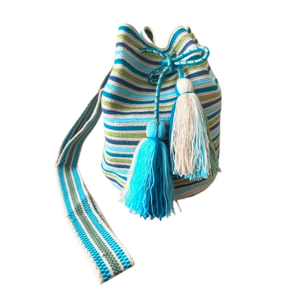 Original Colombian Wayuu Mochila Bucket Bag